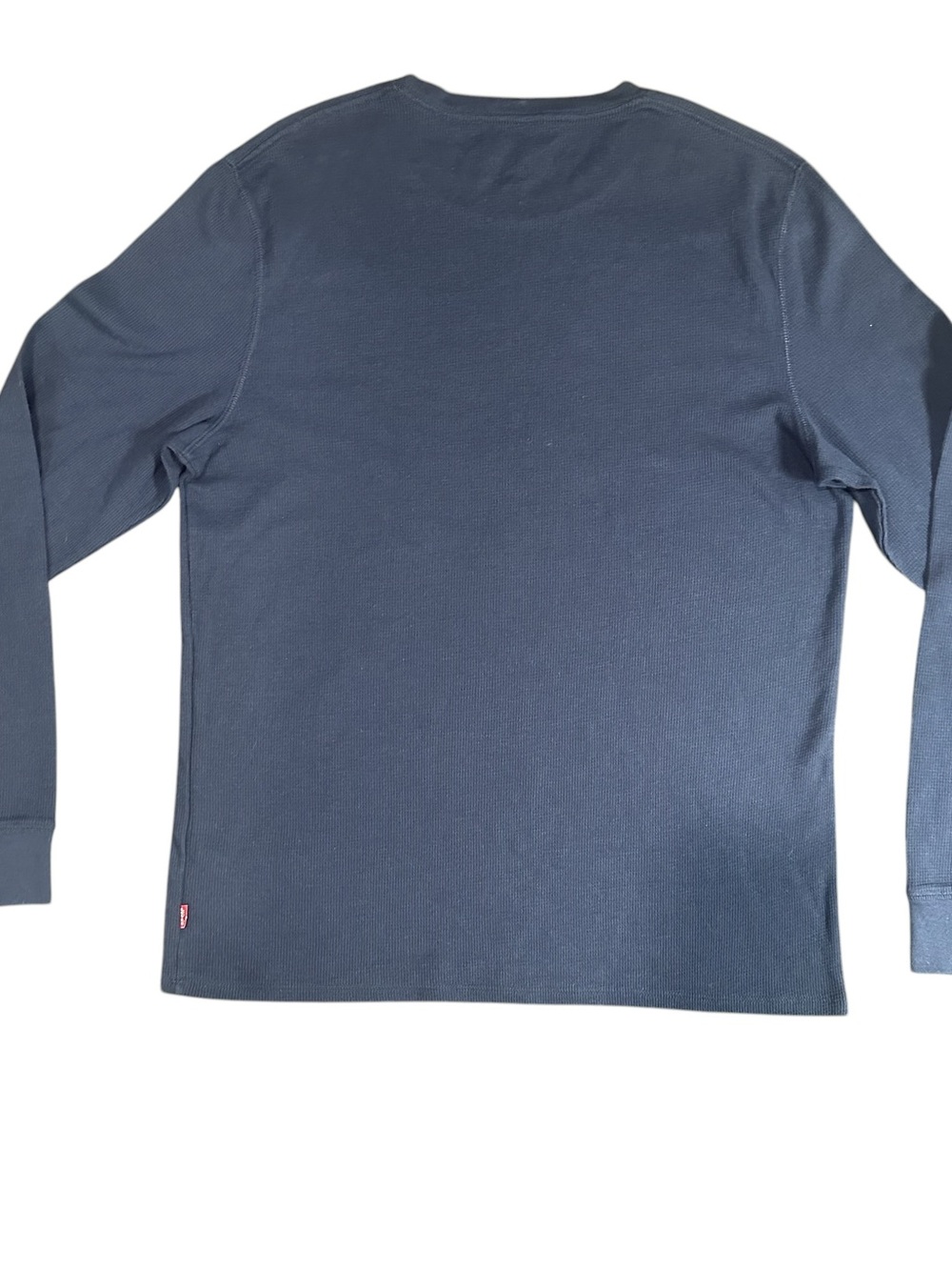 Levi’s Navy Blue Long Sleeve Waffle Knit Thermal Shirt Tee T-Shirt Size XL - Picture 2 of 5